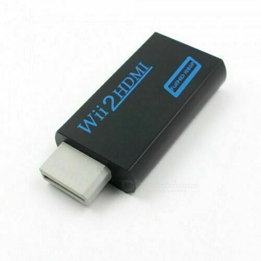 Portable Wii to HDMI Wii2Hdmi Full HD Converter Audio Output Adapter TV Black