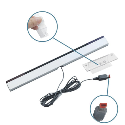 For Wii/Wii U Wired Remote Sensor Bar Reciever Sensor Bar USB Replacement Infrared TV Ray Wired Sensor Bar
