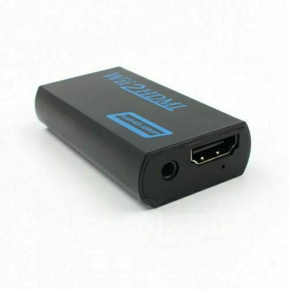 Portable Wii to HDMI Wii2Hdmi Full HD Converter Audio Output Adapter TV Black
