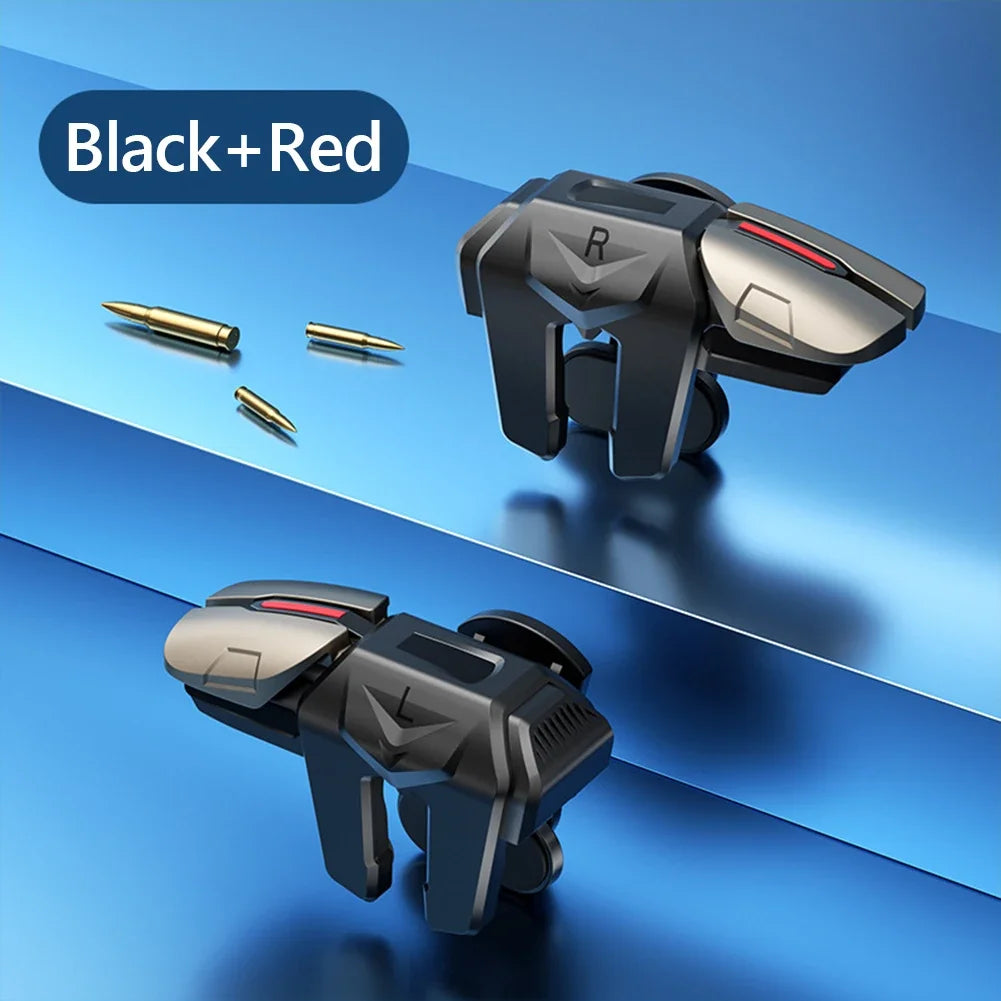 X8 Mobile Game Trigger for PUBG Phone Gaming Controller 6 Finger Trigger Sensitive Shooting Gamepad L1 R1 Aim Keys Gaming Handle