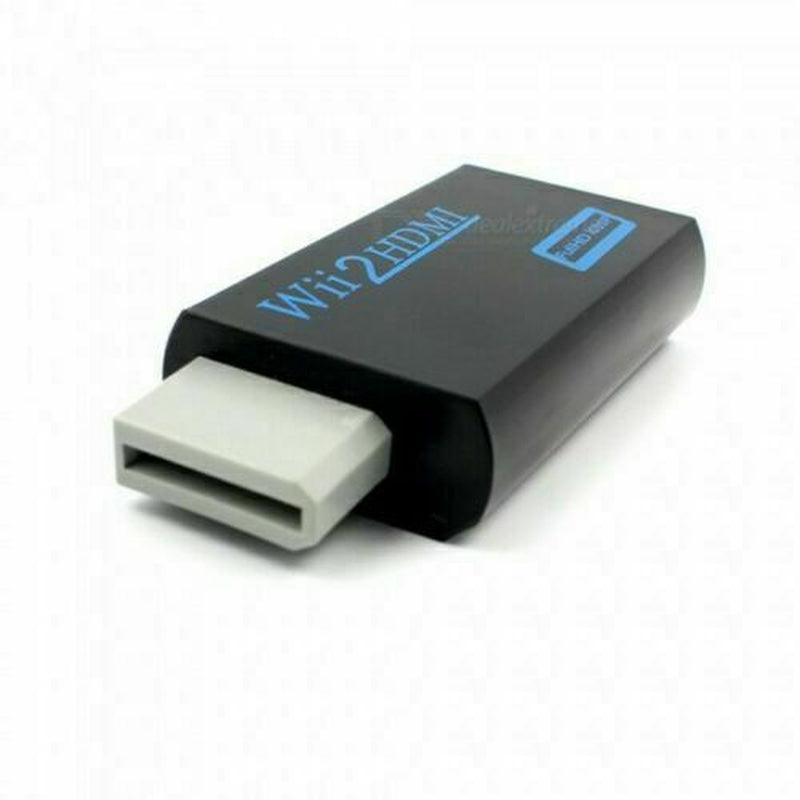 Portable Wii to HDMI Wii2Hdmi Full HD Converter Audio Output Adapter TV Black