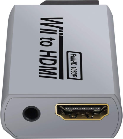 Wii to Hdmi Converter Wii to HDMI Adapter 720P and 1080P Wii2Hdmi Adapter Connector Output Video with 3.5Mm Audio Jack - Supports All Wii Display Modes