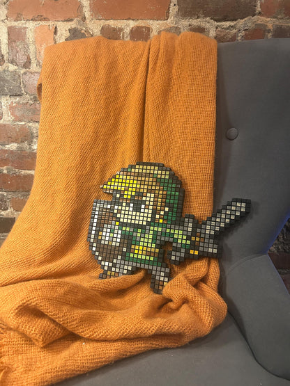 Handmade 8-Bit Toon Link Wall Art: Retro Gaming Decor