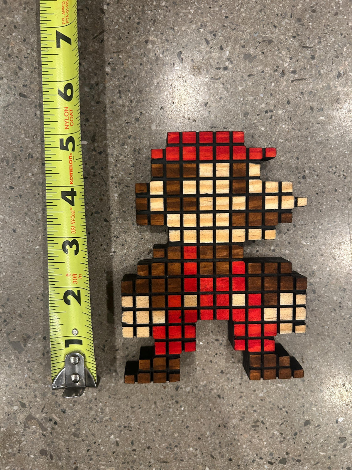 8-Bit Gaming Character Magnets (Mario, Luigi, Link) - Wooden Pixel Decor | Handmade Retro Gaming Gift for Gamers and Collectors and Mancave
