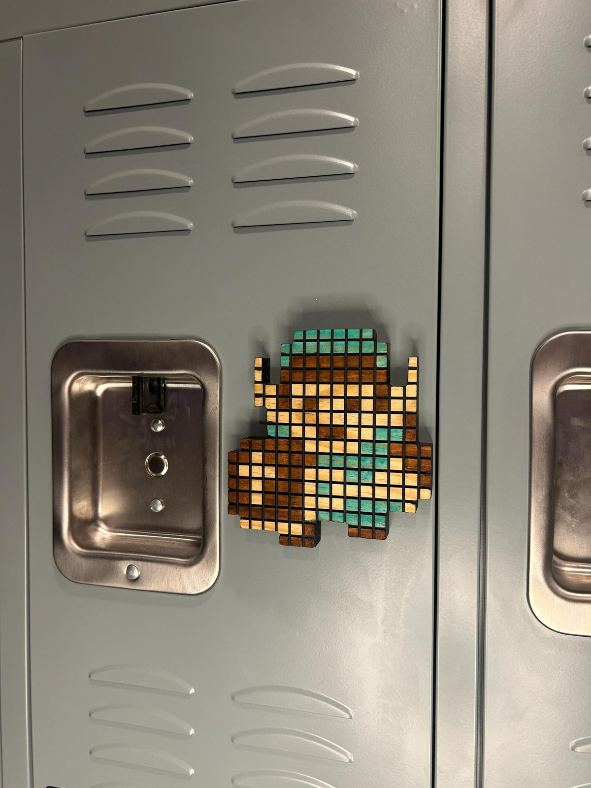 8-Bit Gaming Character Magnets (Mario, Luigi, Link) - Wooden Pixel Decor | Handmade Retro Gaming Gift for Gamers and Collectors and Mancave